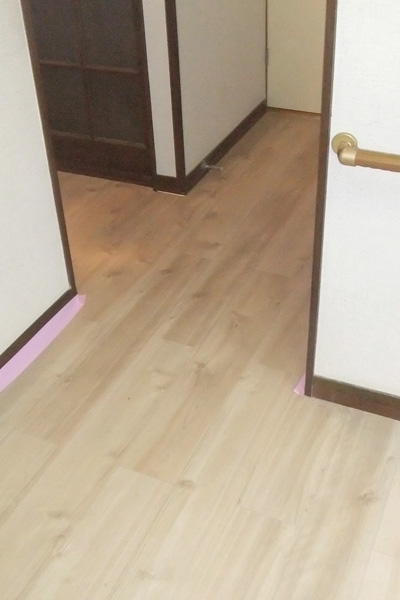 フローリングを補修・張り替え 完成