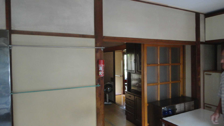 大田区S様邸 キッチン塗装工事・既存壁画