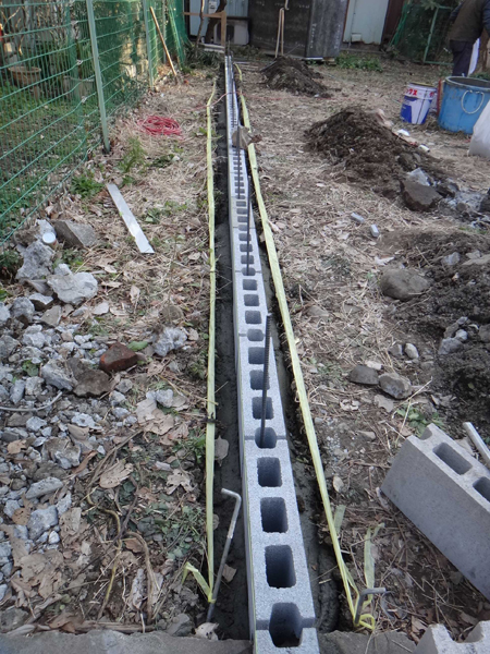 重量ブロック設置