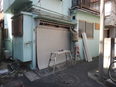 シャッター撤去