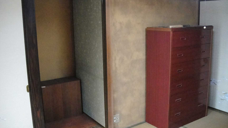 和室 壁リフォーム前