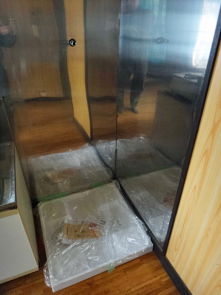 洗濯機パン設置