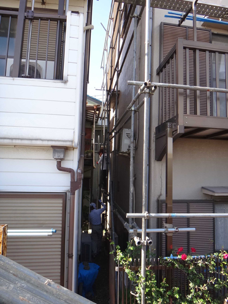 正面足場