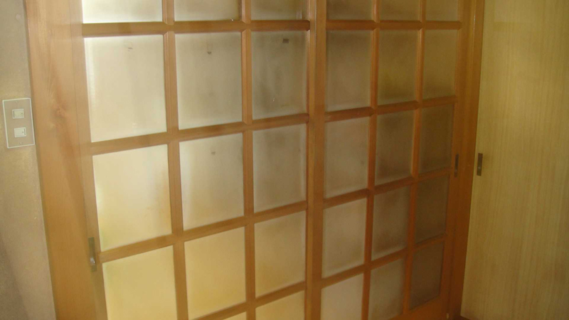 既存ガラス建具