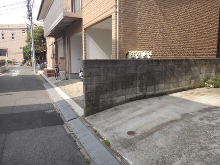 既存ブロック塀