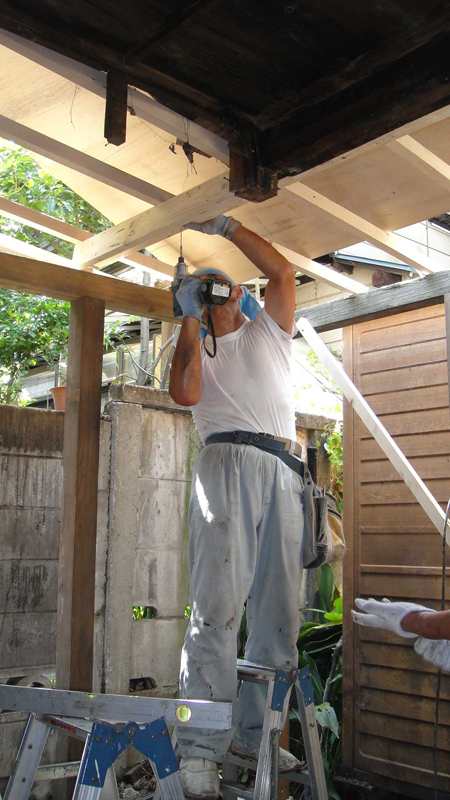 新規屋根下地 制作中
