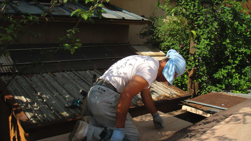新規屋根下地 制作中