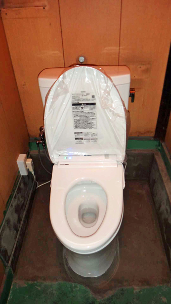 洋式トイレ設置後