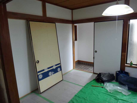和室クロス張り替え1