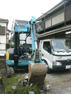 大田区:給排水管等 埋設物撤去、敷地調整