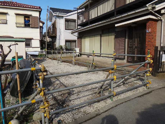 大田区:給排水管等 埋設物撤去、敷地調整