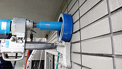 空調設備・配管用穴あけ