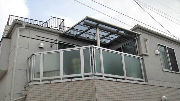 ベランダ屋根工事:リフォーム・工事後