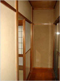 和風住宅 自然素材 住宅の鳥海工務店-東京 大田区：壁リフォーム前
