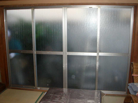 和風住宅 自然素材 住宅の鳥海工務店・玄関サッシュ・和室サッシュリフォーム:S様邸