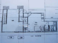 和風住宅 自然素材 住宅の鳥海工務店・倉庫兼アパート:大田区1階平面図