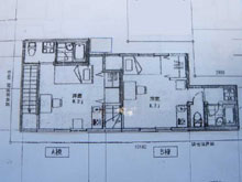 和風住宅 自然素材 住宅の鳥海工務店・倉庫兼アパート:大田区2階平面図