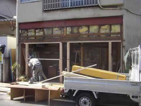リフォーム中 外観