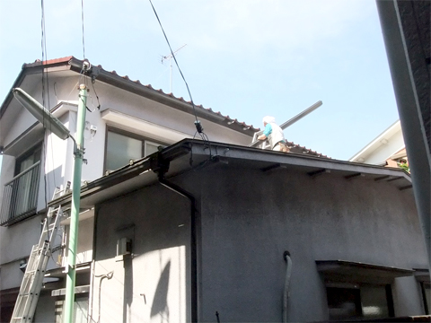 リフォーム中 床 大引き