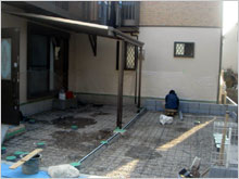 和風住宅 自然素材 住宅の鳥海工務店・２階建て住宅東京都Ｓ様邸・コンクリ打ち込み前