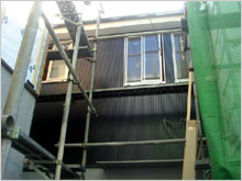 和風住宅 自然素材 住宅の鳥海工務店・倉庫兼アパート:外観の様子1