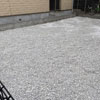 白砂利敷きの外構工事