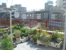 外装リフォーム:東京都大田区蒲田T様邸 屋上手すり 錆止め作業