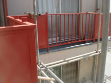 外装リフォーム:東京都大田区蒲田T様邸・ベランダ 錆止め塗装