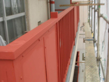 外装リフォーム:東京都大田区蒲田T様邸・3Fベランダ・手すり錆止め塗装