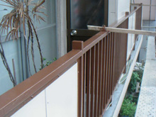 外装リフォーム:東京都大田区蒲田T様邸・ベランダの塗装完了