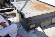 屋上土間防水工事:大田区H製作所屋上