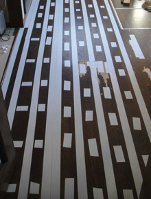 床リフォーム中