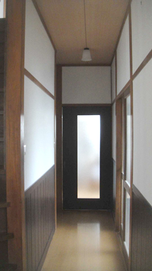 漆喰の廊下