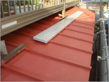 和風住宅 自然素材 住宅の鳥海工務店・2階建て住宅:大田区S様邸 錆止め塗装