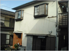 和風住宅 自然素材 住宅の鳥海工務店・２階建て住宅：大田区S様邸工事前の外観